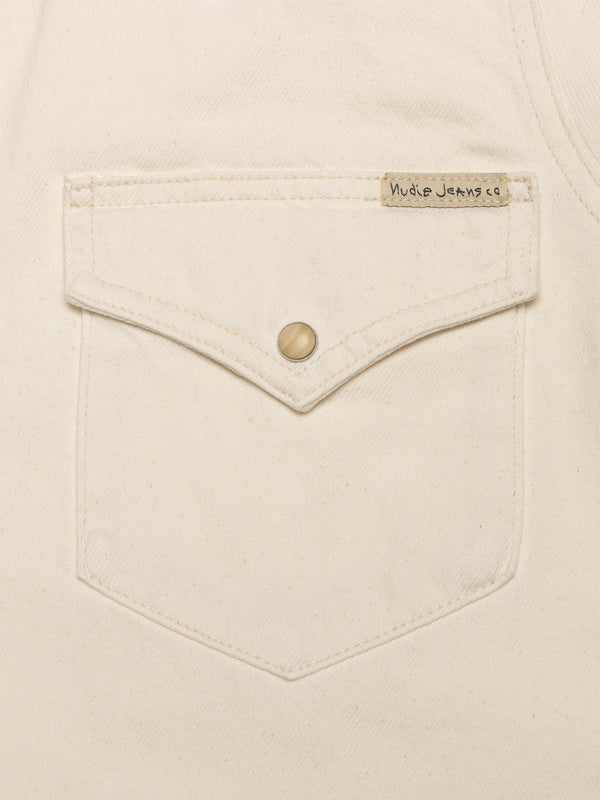 Lotta Western Denim Shirt Ivory - image 4