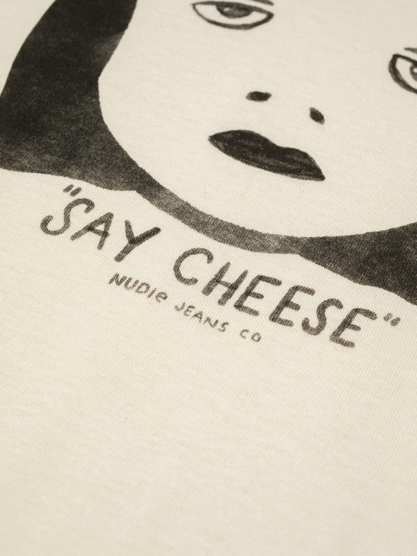 Joni Say Cheese T-Shirt Ecru - image 4