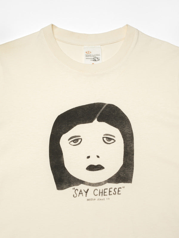 Joni Say Cheese T-Shirt Ecru - image 3