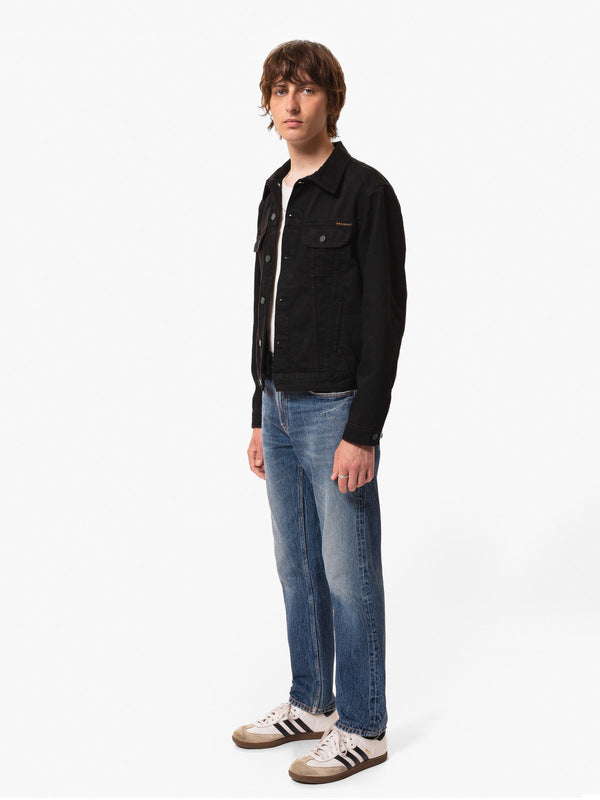 Danny Rinsed Denim Jacket Black - image 2