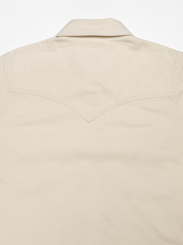 Lotta Western Denim Shirt Ivory - image 6