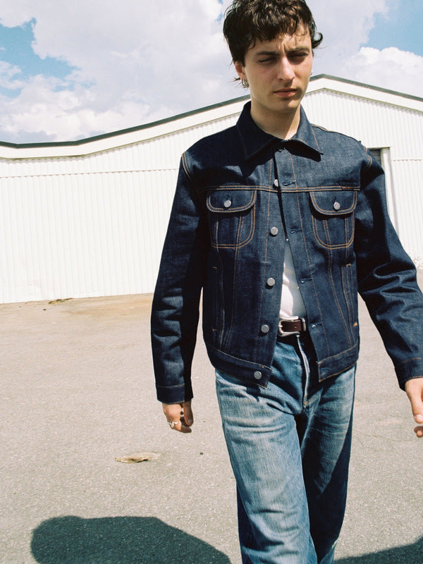 Danny Ace Selvage Denim Jacket Dry Blue