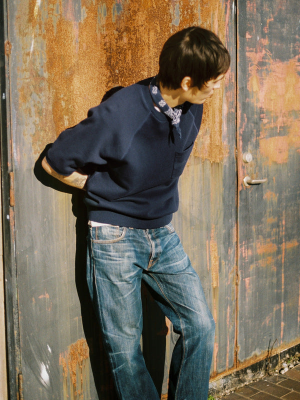 Kaj Short Sleeved Sweatshirt Blueberry