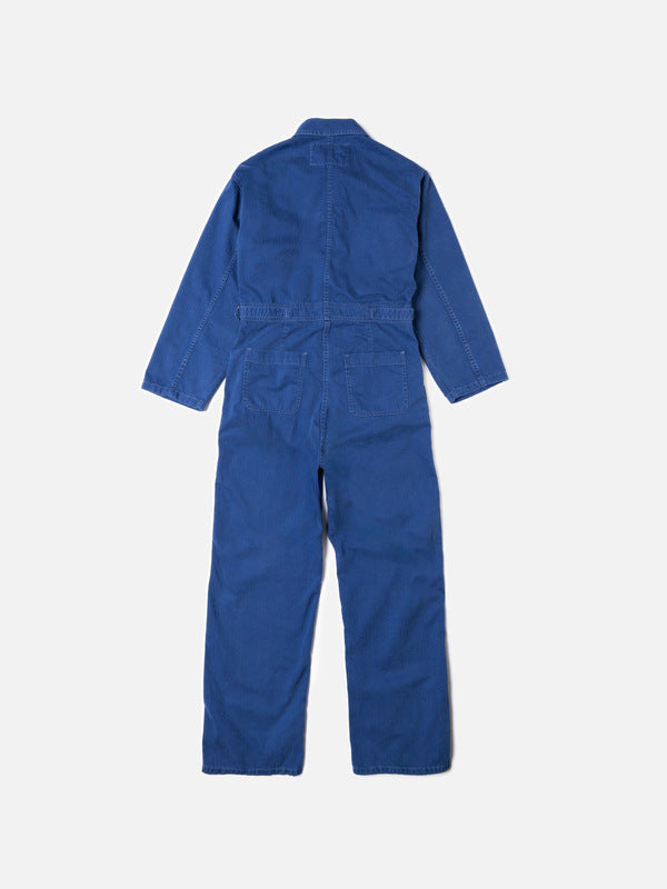 Ella Herringbone Boilersuit Blue - image 5