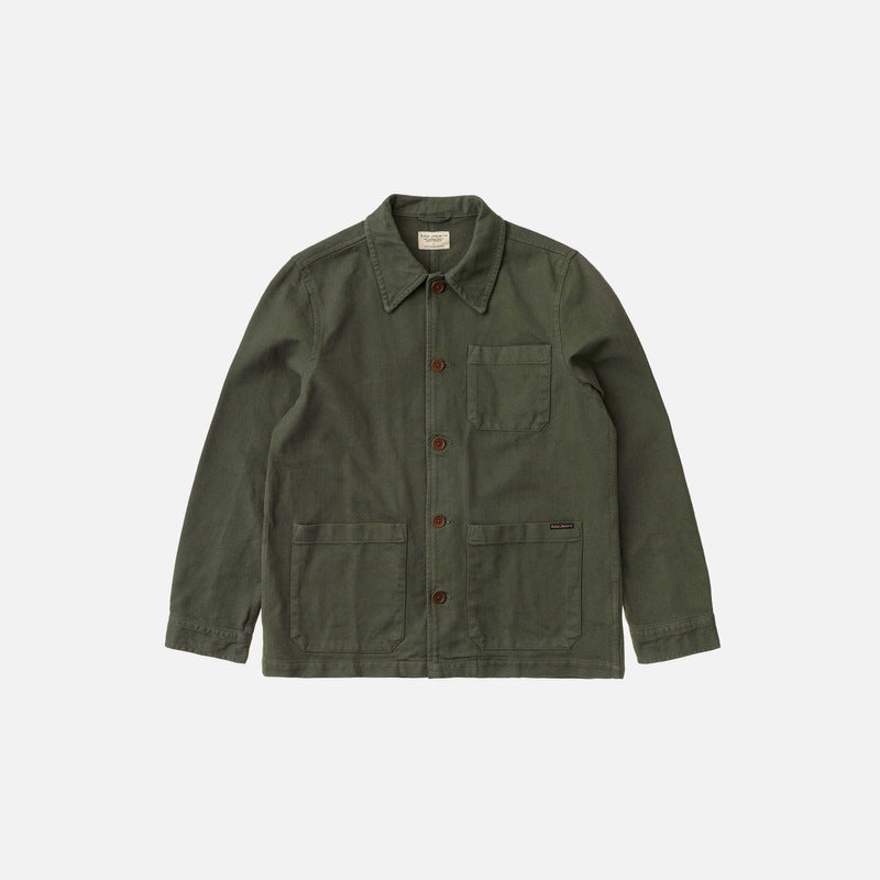 Barney Worker Jacket Olive - image 8