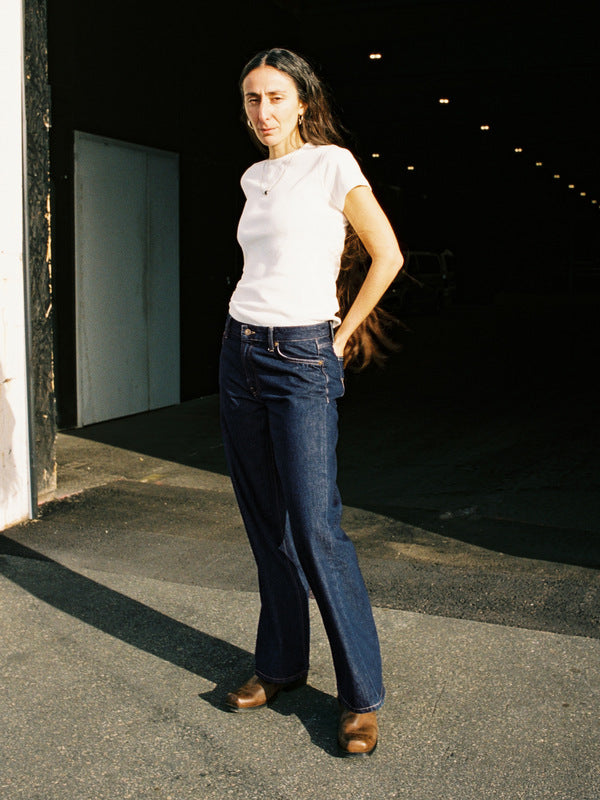 Wide Heidi Classic Blue