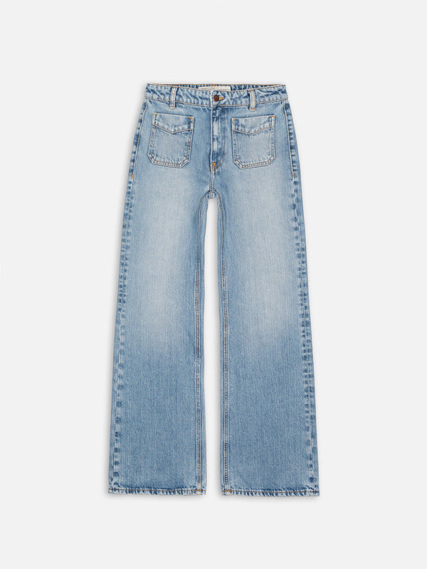 Holly Flare Denim Pants - image 2