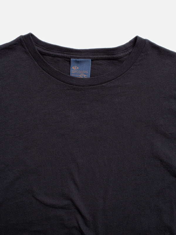 Roffe Slub T-Shirt Black - image 3