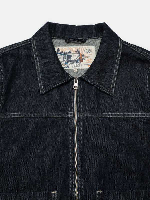 Anja Workwear Denim Jacket Dark Blue - image 4