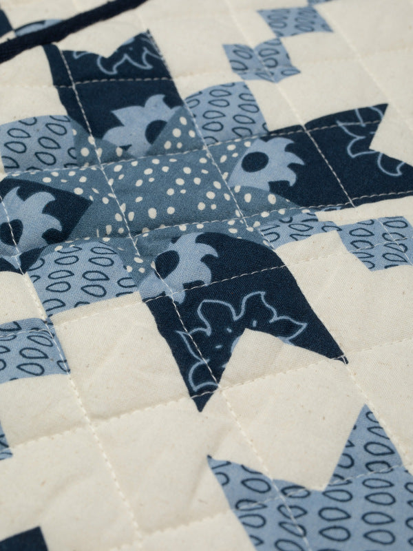 Lill Quilted Cotton Vest Offwhite/Blue - image 5