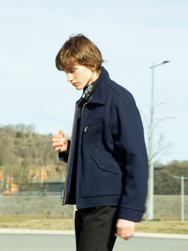 Blake Wool  Zip Jacket Blueberry - image 4