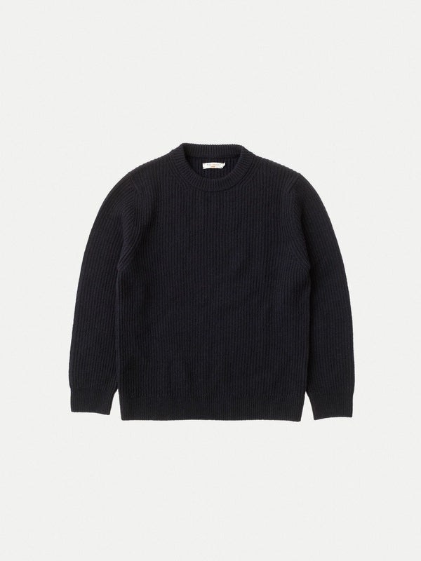 August Rib Wool Navy - image 2
