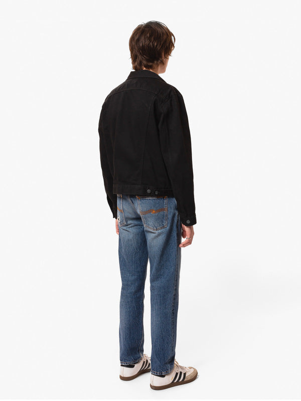 Danny Rinsed Denim Jacket Black - image 4