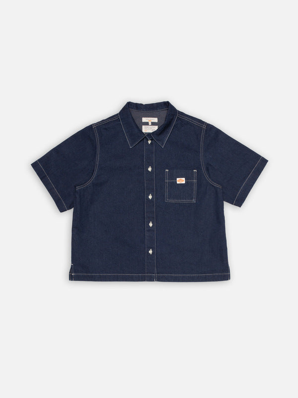 Lina Painter Denim Shirt Dark Blue - image 2