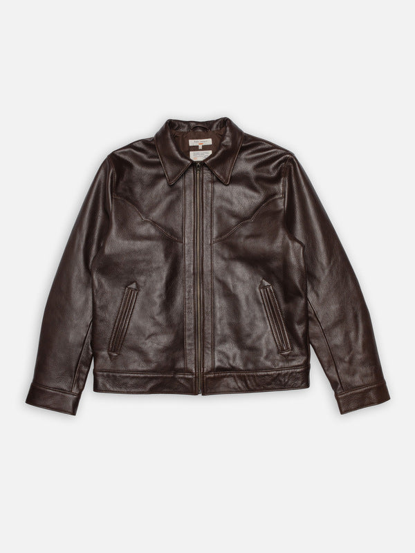 Joppe Western Leather Jacket Brown - image 2