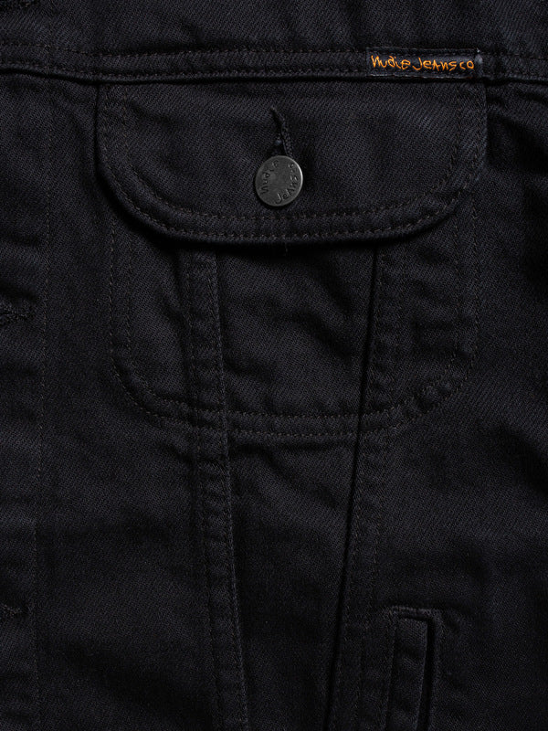 Danny Rinsed Denim Jacket Black - image 6