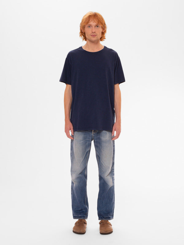 Roffe Slub T-shirt French Blue