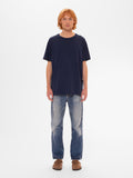 Roffe Slub T-shirt French Blue