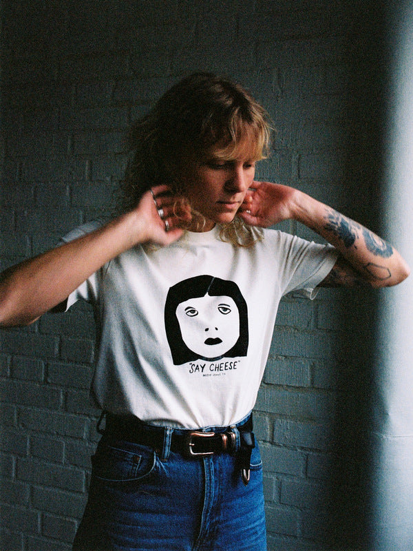 Joni Say Cheese T-Shirt Ecru