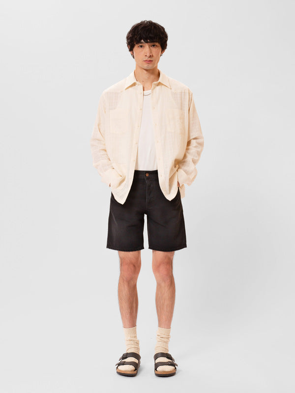 Seth Denim Shorts Aged Black
