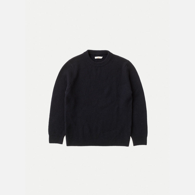 August Rib Wool Navy - image 7