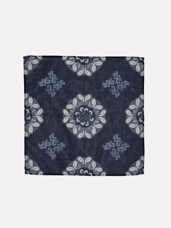 Ingrid Bandana Paisley Navy - image 2
