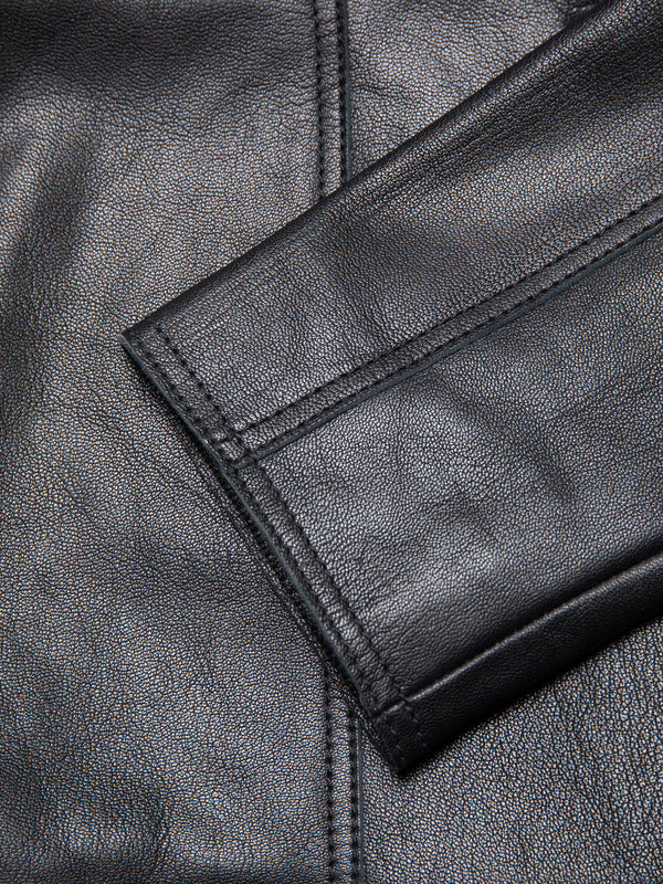 Saga Leather Blazer Black - image 7