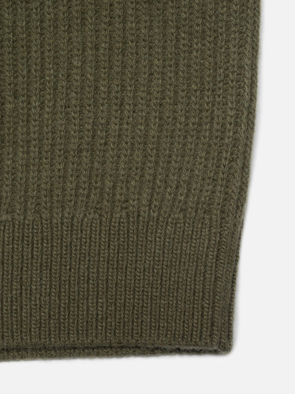 August Rib Wool Sweater Olive - image 5