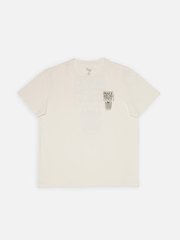 Roy Garbage T-Shirt Chalk White