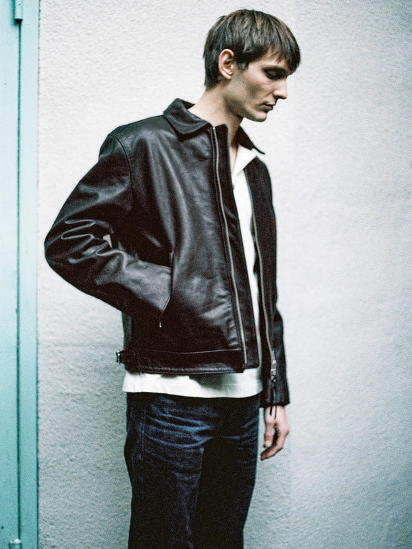 Eddy Rider Leather Jacket Black
