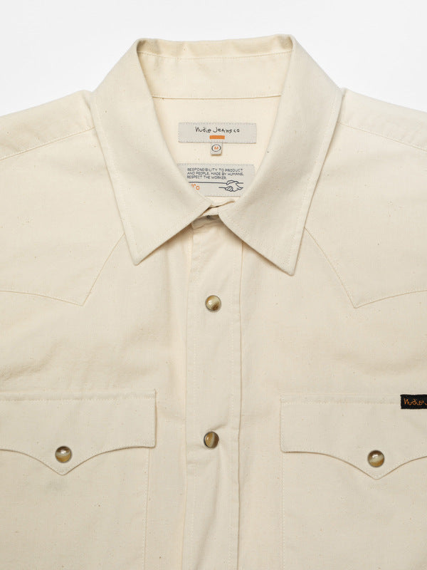 George Chambray Western Shirt Ecru - image 4