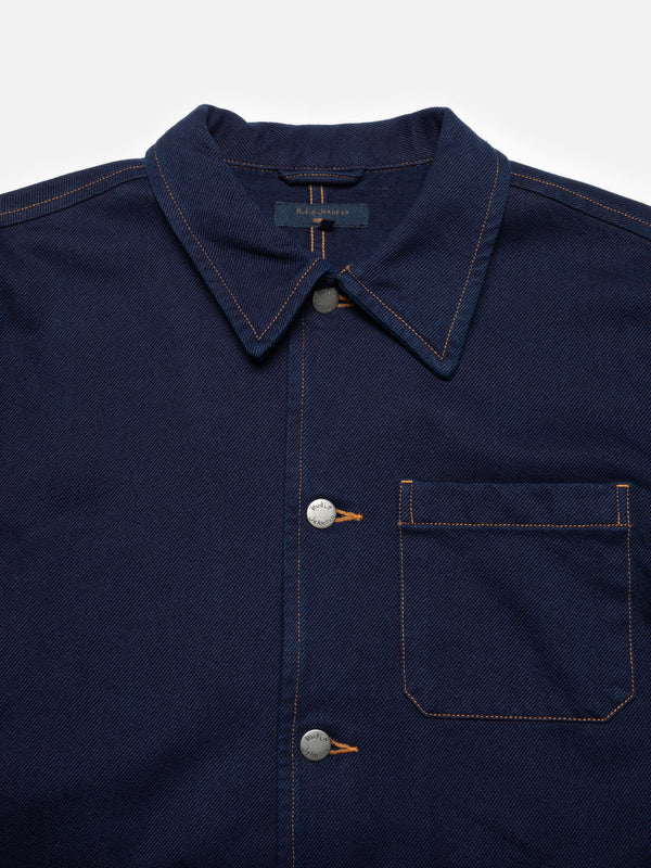 Barney Indigo Workwear Jacket Dark Blue - image 2