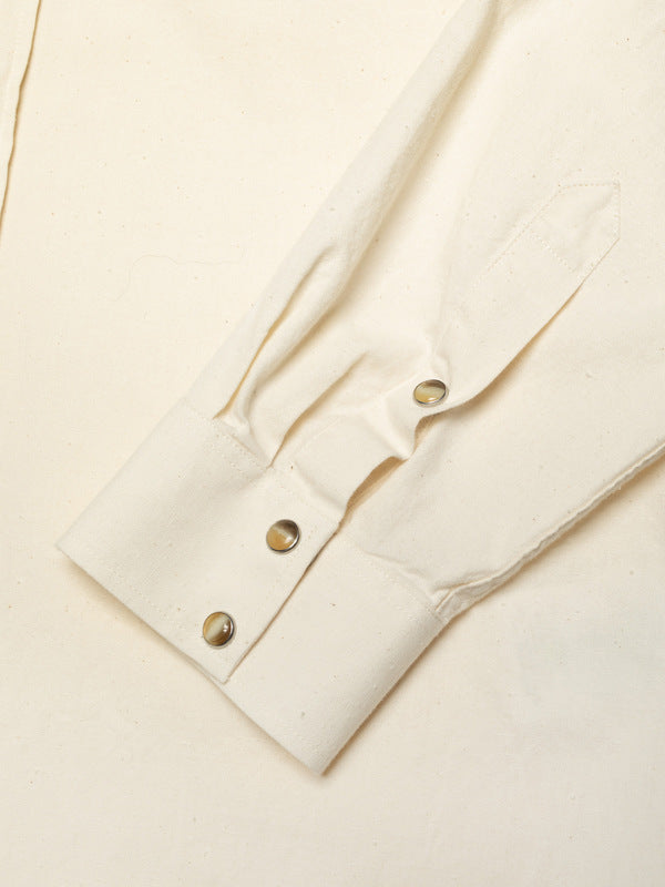 George Chambray Western Shirt Ecru - image 5