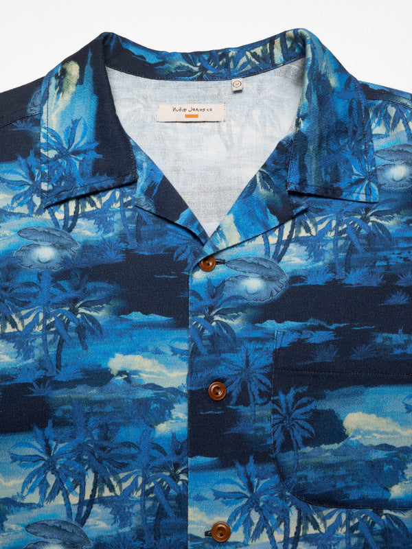 Arvid Pearls Hawaii Shirt Blueberry - image 3