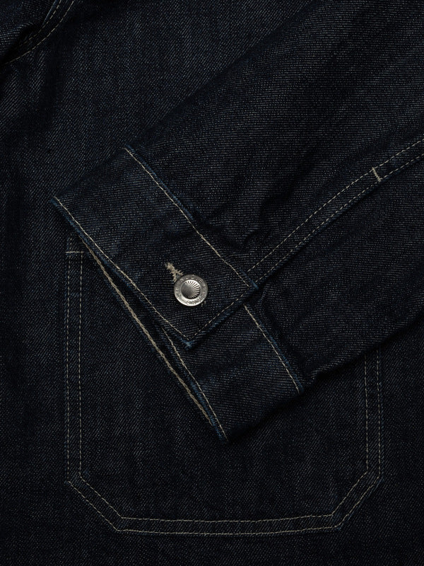 Anja Workwear Denim Jacket Dark Blue - image 7