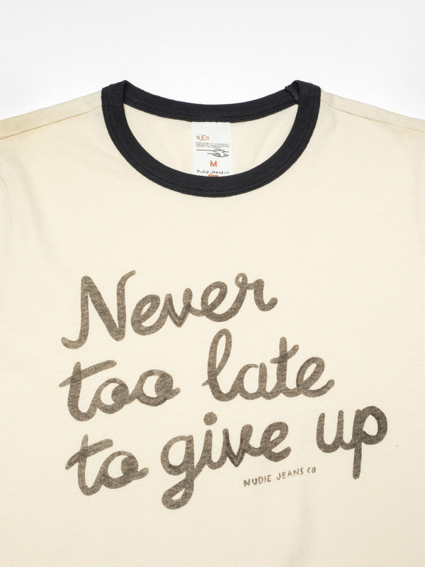 Ricky Too Late T-Shirt Ecru - image 3
