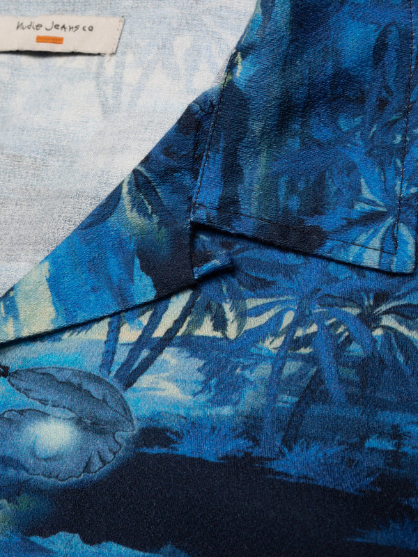 Arvid Pearls Hawaii Shirt Blueberry - image 4