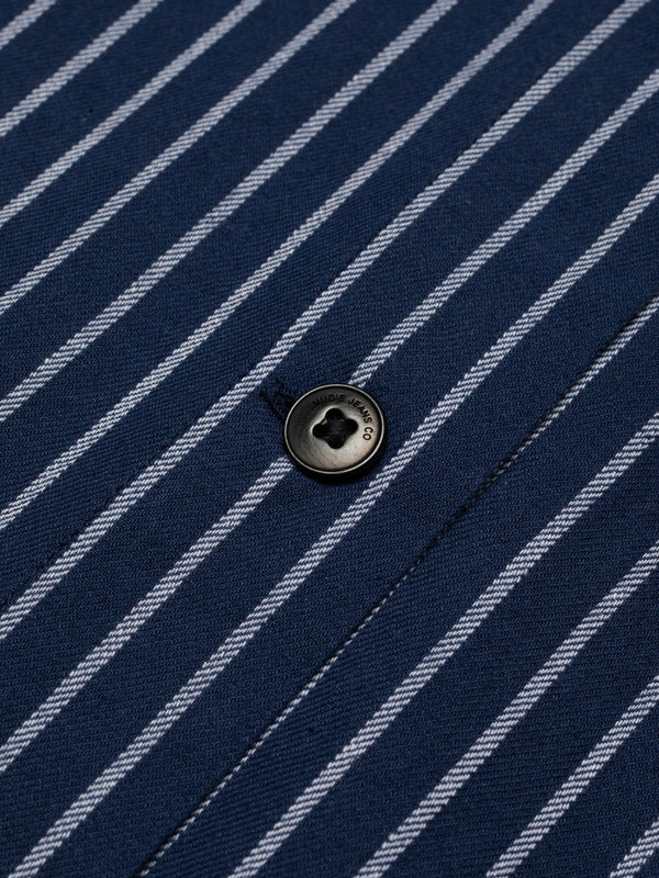 Jutta Shirt Striped Cotton Blue - image 3