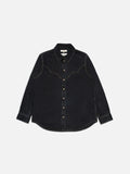 Lotta Western Cut Denim Shirt Black