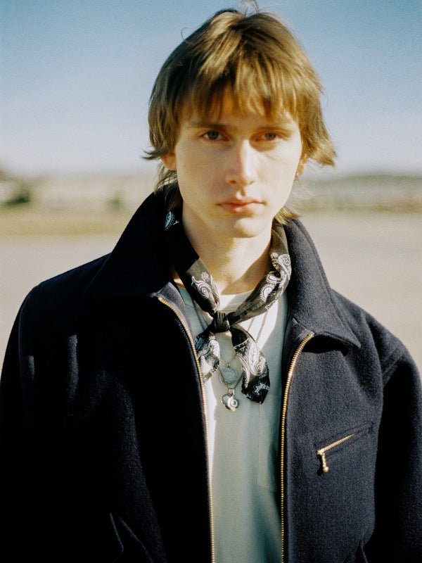 Blake Wool  Zip Jacket Blueberry - image 3