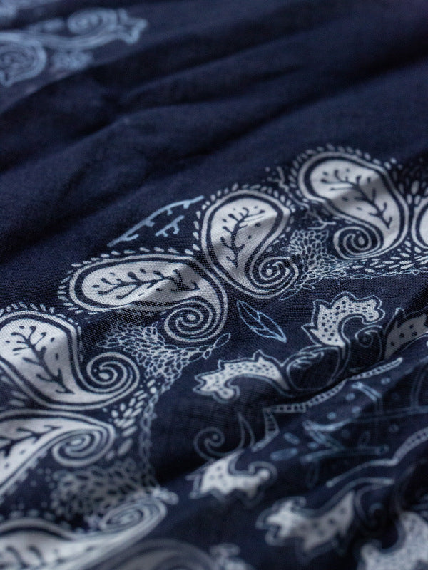 Ingrid Bandana Paisley Navy - image 5