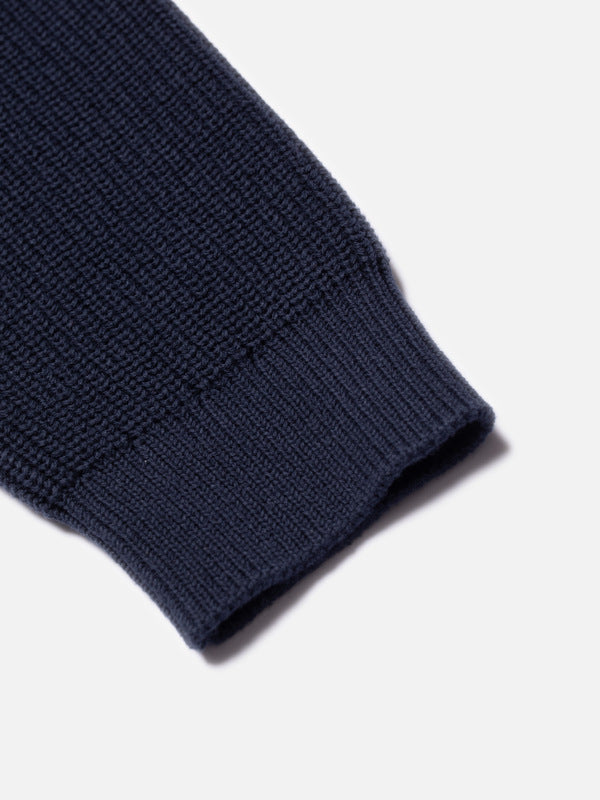 August Rib Cotton Sweater Navy - image 6