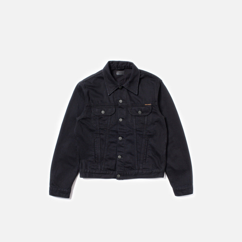 Danny Rinsed Denim Jacket Black - image 8