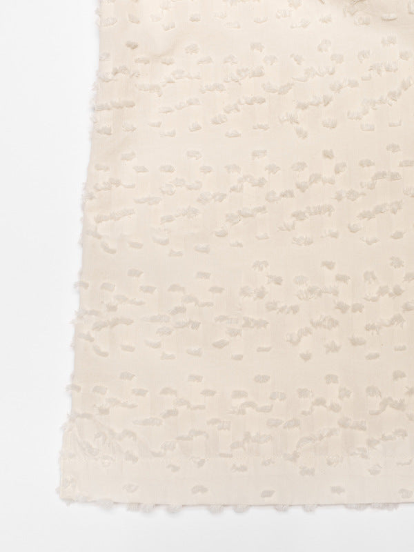 Moa Tie Fringe Shirt Offwhite - image 2