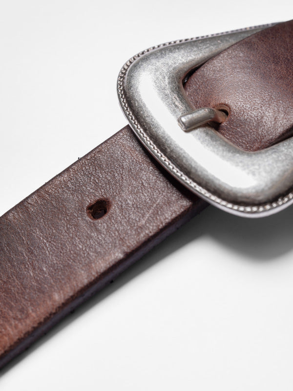 Western Silver Belt Dark Brown - image 4