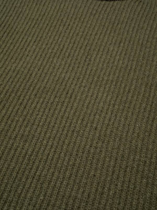 August Rib Wool Sweater Olive - image 4