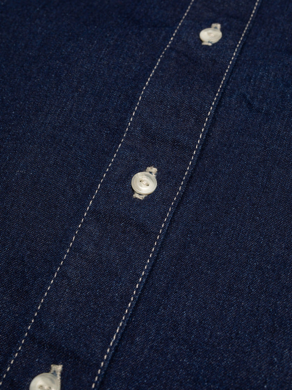 Lina Painter Denim Shirt Dark Blue - image 6