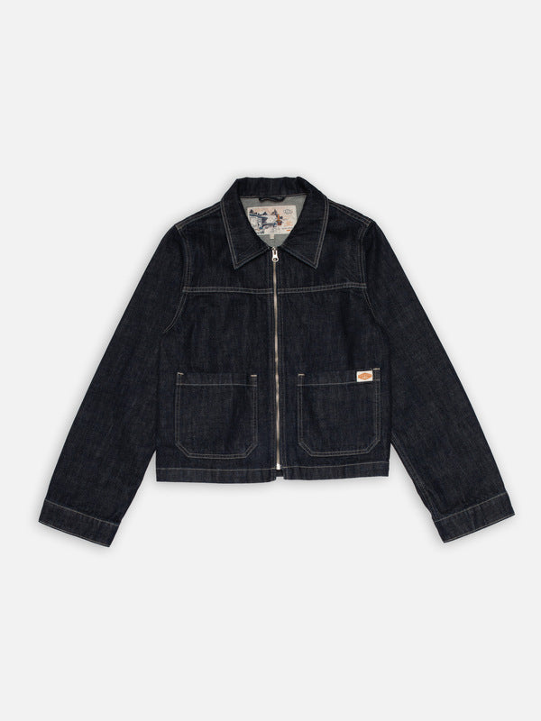 Anja Workwear Denim Jacket Dark Blue - image 2
