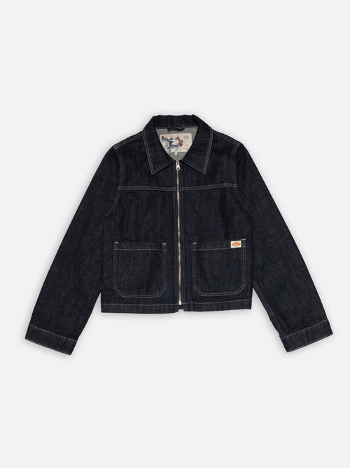 Anja Workwear Denim Jacket Dark Blue - image 2