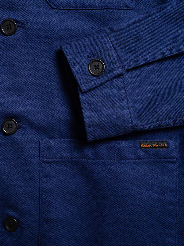 Barney Worker Jacket Mid Blue - image 5